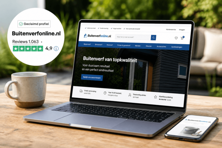 Aussenfarbeonline auf dem zweiten Platz bei Trustpilot