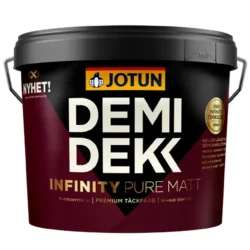Jotun Demidekk Infinity Pure Matt emmer – premium dekkende houtbeits met supermatte afwerking